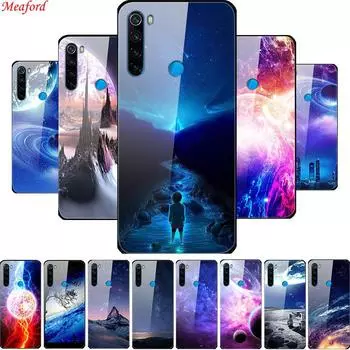 Роскошный стеклянный чехол для Xiaomi Redmi Note 8T, мягкий бампер, задняя крышка для Xiaomi Redmi Note 8T, чехол 8 T Redmi Note 8 Pro, чехол Redmi Note 8T