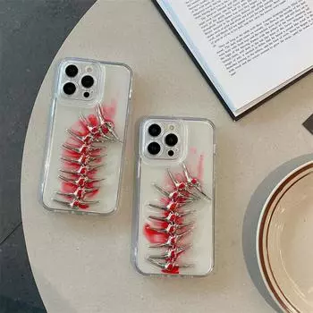 Роскошный стереокиль, прозрачный чехол с клеем для iPhone 15 Pro Max 14 Plus 13 12 Pro 11, универсальный защитный чехол от падения iPhone 15 Pro Max