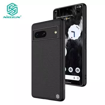 Роскошный текстурированный чехол Nillkin для телефона Google Pixel 7, светильник с защитой от отпечатков пальцев, нейлоновое волокно, Нескользящая противоударная задняя крышка