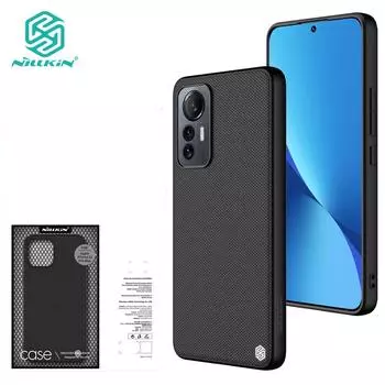 Роскошный текстурированный чехол Nillkin для Xiaomi Mi 12 Lite, чехол для телефона с защитой от отпечатков пальцев, нейлоновое волокно, Нескользящая противоударная задняя крышка