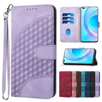 Роскошный тисненый чехол-кошелек с браслетом для Huawei Motorola OPPO VIVO, матовый чехол-подставка из искусственной кожи с магнитным держателем, противоударный чехол для телефона VIVO Y03 4G чёрный