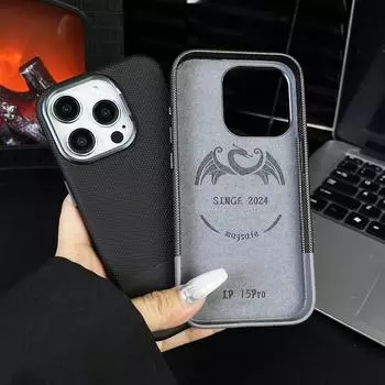 Роскошный тонкий магнитный чехол для iPhone 16 Plus 15 Pro Max 14 Pro 13 Business для Magsafe, противоударный жесткий чехол-бампер для ПК iPhone 16 чёрный