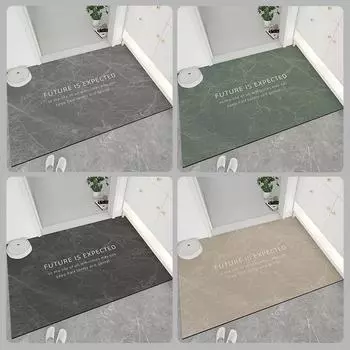 Роскошный твердый нескользящий коврик для входной двери, коврик для прихожей, ковер для гостиной, коврик для ванной комнаты, нескользящий 50x80cm