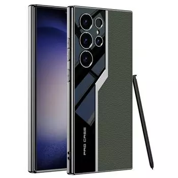 Роскошный ультратонкий кожаный чехол с ручкой для Samsung Galaxy S24 Ultra Plus 5G, защитный чехол для камеры, чехол для телефона, чехол For Samsung S24