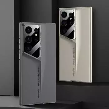 Роскошный ультратонкий квадратный чехол для телефона Samsung Galaxy S24 Ultra S23Ультра противоударный матовый одноцветный жесткий чехол из ПК Samsung Galaxy S24 Ultra серый