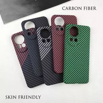 Роскошный ультратонкий текстурированный чехол из углеродного волокна для телефона Huawei Nova 13 12 11 Pro Ultra 12s Lite с защитой от отпечатков пальцев, жесткий защитный чехол из ПК Nova 13(Nova 12) чёрный