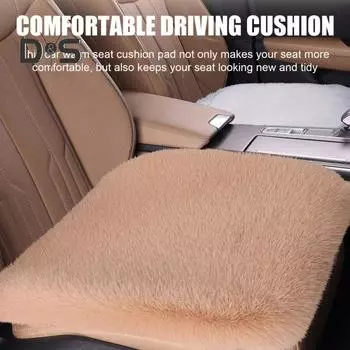 Роскошный утолщенный плюшевый чехол для автомобильного сиденья, дышащий, влагоотводящий, моющийся, не выцветающий, защитный чехол для автомобильного сиденья хаки
