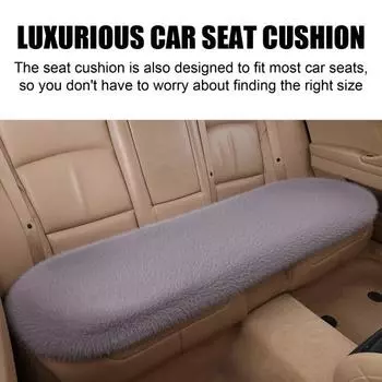 Роскошный утолщенный плюшевый комплект подушек для автомобильных сидений, устойчивый к пятнам, однотонный, моющийся, не выцветающий, передние и задние чехлы для сидений 1pc розовый