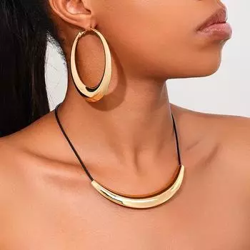 Роскошный винтажный комплект ювелирных изделий для женщин золотой