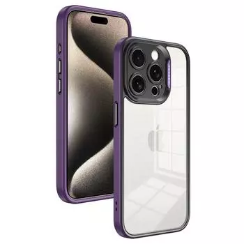 Роскошный высококачественный чехол из ТПУ с рамкой соответствующего цвета для iPhone 15 Pro Max 15 Plus 14 13 12 Pro, универсальный чехол с защитой от падений iPhone 15 Pro Max чёрный