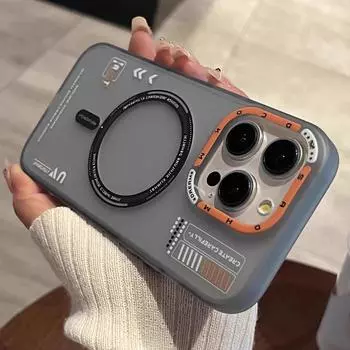 Роскошный высококачественный магнитный чехол Magsafe для iPhone 16 15 14 13 12 Pro Max с матовой беспроводной зарядкой, модный противоударный жесткий чехол For iPhone 16 Pro Max белый