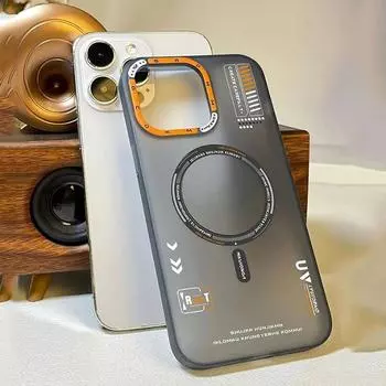 Роскошный высококачественный магнитный чехол Magsafe для iPhone 16 15 14 13 12 Pro Max с матовой беспроводной зарядкой, модный противоударный жесткий чехол For iPhone 12 Pro Max белый