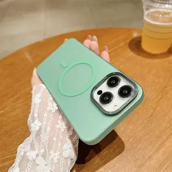 Роскошный высококачественный матовый полупроницаемый чехол для телефона с магнитной присоской и беспроводной зарядкой. Подходит для iPhone 14, 13, 12, 11 Pro Max. Чехлы против падения. iPhone 14 Pro Max чёрный