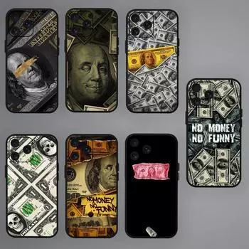 Роскошный забавный чехол для телефона в виде доллара США для Samsung S20 S21 S22 S23 S24 Note 20 4G 5G Plus Ultra Black Soft Shell SamsungS105G