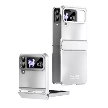 Роскошный защитный чехол для Samsung Z Flip 4 Zflip4, аксессуары для телефонов Samsung Galaxy Z Flip 4 Flip4 5g for samsung z flip 4 чёрный