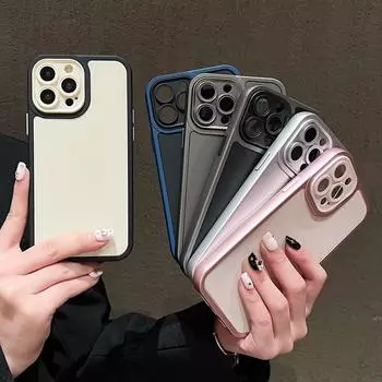 Роскошный защитный чехол для телефона для iPhone 14 Pro Max 11 12 13 14 15 Pro Max, однотонный противоударный жесткий чехол из поликарбоната For iPhone 11Pro Max