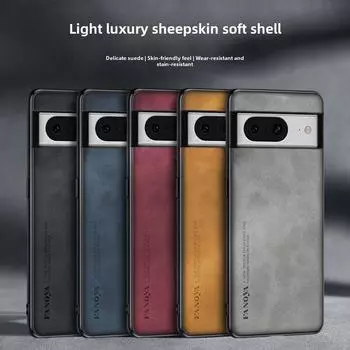 Роскошный защитный чехол из овчины для устройств Google Pixel: 6А, 7А, 8, 8А, 8ПРО, 9А, XL. Pixel 8A кларет