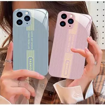 Роскошный защитный чехол от падений для Apple SE, 11 Pro, 12, 13/14, 15 XS - металлическая текстура. iPhone 14 Pro Max