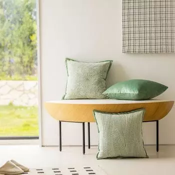 Роскошный зеленый наволочка для подушки с изображением растений из микрофибры наволочка для домашнего декора наволочка для спальни Style 3