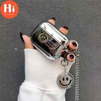 Роскошный зеркальный чехол для наушников с покрытием Hi для Apple Airpods 1/2/Pro, милый чехол для наушников, чехол для Air Pods 3, защита Funda