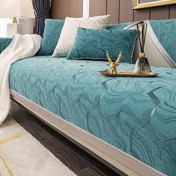 Роскошный жаккардовый диван-подушка, полотенце из синели, нескользящий детский чехол для домашнего животного и кошки, секционный чехол для дивана, коврик для сиденья для гостиной, домашний декор 70x70cm 1pcs