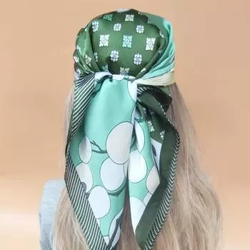 Роскошный женский платок Four Seasons, пляжный солнцезащитный шелковый хиджаб, популярный стиль, квадратный платок 2023 года, новый дизайн, 70X70 см, шарфы 70X70CM