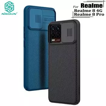 Роскошный жесткий чехол Nillkin для Realme 8 Pro Realme 8 4G, защитный чехол CamShield с выдвижной камерой, защита конфиденциальности, задняя крышка телефона