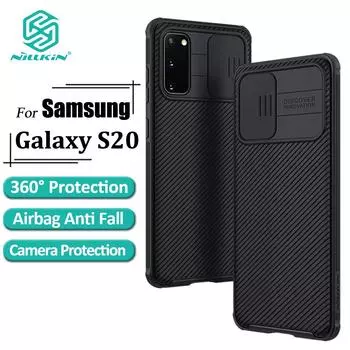 Роскошный жесткий чехол Nillkin для телефона Samsung Galaxy S20 CamShield Pro с защитой конфиденциальности камеры
