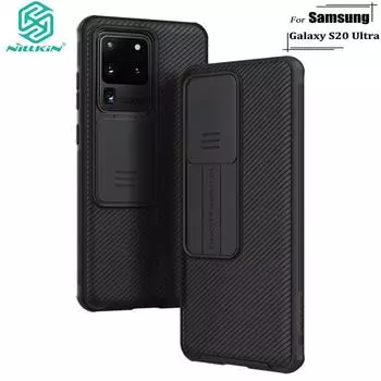 Роскошный жесткий чехол Nillkin для телефона Samsung Galaxy S20 Ultra CamShield Pro с защитой конфиденциальности камеры