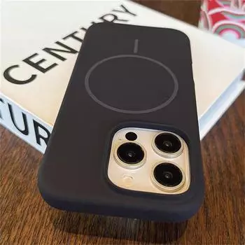 Роскошный жидкий силикон для магнитного беспроводного зарядного чехла Magsafe для iPhone 16 15 14 13 12 11 Pro Max Plus, мягкий чехол для телефона For iPhone 16 Pro Max белый