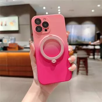 Роскошный жидкий силикон Magsafe, магнитный чехол-держатель для телефона с подставкой для iPhone 11 12 13 14 15 Pro Max, защитная крышка для объектива на 15Plus For iPhone 11 Pro