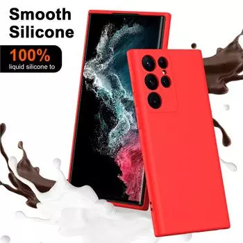 Роскошный жидкий силиконовый чехол для Samsung Galaxy S22 Ultra S22 Plus, противоударный мягкий чехол для телефона S22Ultra S22Plus, чехол Samsung S22 чёрный