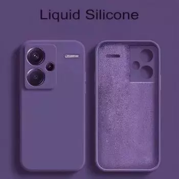 Роскошный жидкий силиконовый чехол для телефона для Xiaomi Redmi Note 13 Pro 4G 5G, матовый противоударный мягкий чехол для Redmi Note 13 4G 5G 12 Pro Plus, бампер Redmi Note 13 4G темно-синий