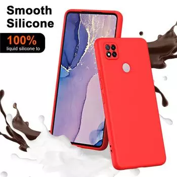 Роскошный жидкий силиконовый чехол для Xiaomi Redmi 9C NFC Fundas противоударный мягкий чехол для телефона Redmi9C Redmi 9 C Nfc Case Redmi 9C чёрный