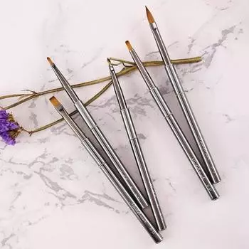 Роспись ногтей с нелиняющей высокой мягкой щетиной, ручка с упором, чехол для ручки «сделай сам», постепенное затенение ногтей I