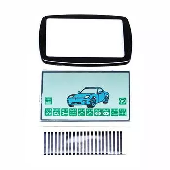 Россия A9 Стекло ЖК-дисплея + крышка брелка A9 Стеклянный ЖК-дисплей с дистанционным управлением с полосками зебры LCD Glass+Lens