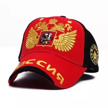 Россия хлопок бейсболка Snapback шляпы солнцезащитный капот повседневная кепка мужская женская хип-хоп кепки GZW красный