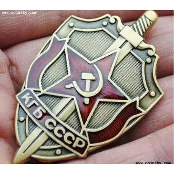 Россия СССР Значок металлический значок Сувенирная коллекция КГБ CCCP
