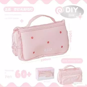 Rosyposy Girl Good-looking Cute Cartoon Backpack Pencil Case pink (excluding Stuffed accessories)