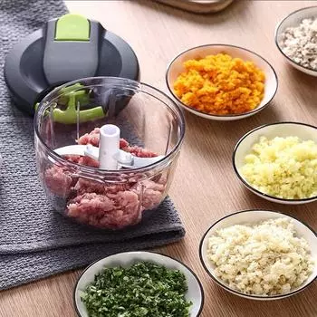 Rotary Shredder Stainless Steel Vegetable and Fruit Slicer Convenient Manual Slicing and Mashing Machine. Kitchen Tools
