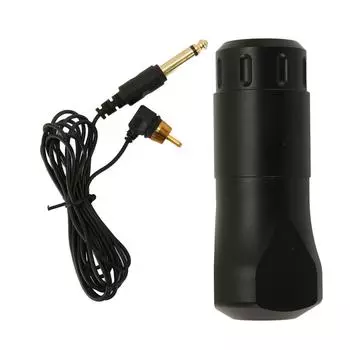 Картриджи для роторной тату-машинки Короткая ручка для тату-машинки с RCA-кабелем для лайнера и шейдера черного цвета чёрный