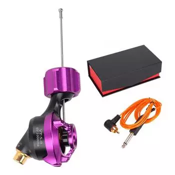 Rotary Tattoo Machine Professional Aluminum Alloy RCA Interface Tattoo Motor Gun with Clip Cord