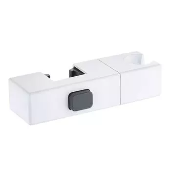 Rotatable Bathroom Slide Bar Shelf Rectangular Pipe Sprayer Fixed Base Hardware Bath Accessories