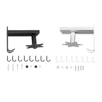 Вращающиеся крючки, прочная несущая алюминиевая вешалка для посуды, кухонные принадлежности, поворотные крючки, настенные вешалки Silver