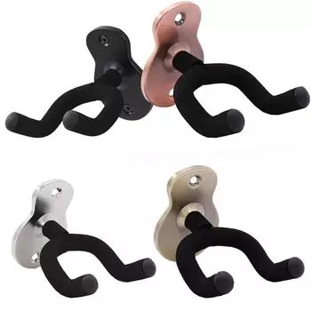Rotatable Metal Guitar Hanger Hook Holder Wall Mount Stand Rack Bracket Display Guitar Bass Screws Accessories