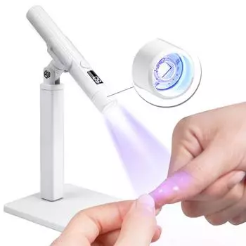 Rotatable UV LED Nail Lamp USB Mini UV Curing Light Nails Art Tools Gel Polish Dryer Travel белый