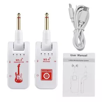 Rotatable Wireless Guitar Receiver Set 2.4G A8 Wireless Guitar Adapter Set Bass