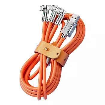 Rotate One Drag Three Data Lines 180 Degree Rotation 120W Super Drag Fast Three Pole Charging O X4Q4 blue-3IN1