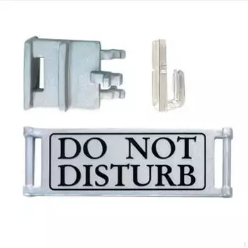 Rotated Doorbell Sign Double Sided Equipment Decorative DIY Accessories Do Not Disturb and No