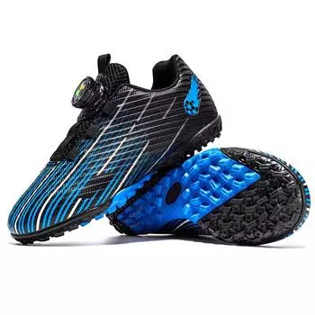 Rotating button children s football shoes broken nails boys and girls football shoes short nails artificial grass training shoes 28